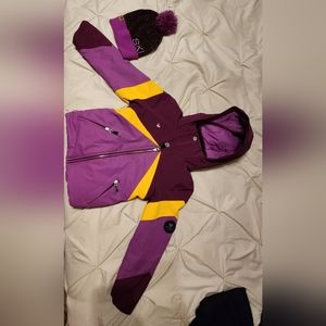 Obermeyer size 8/S Winter jacket with matching hat.